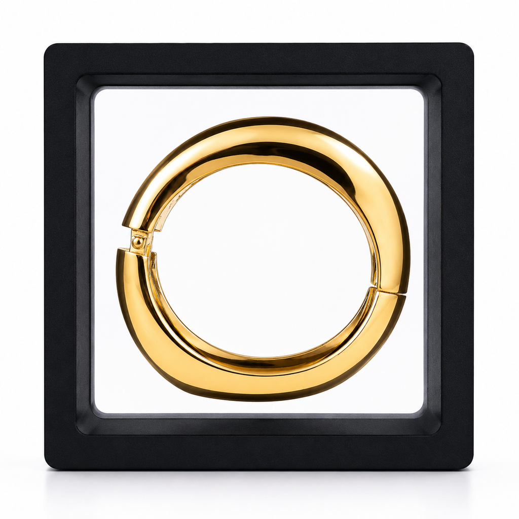 Chunky Gold Cuff Bangle – Bold Statement