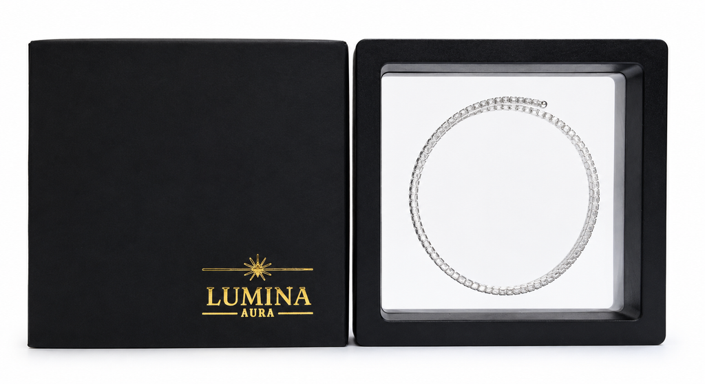 Sparkling Silver Plated Crystal Bangle – Double Row Design